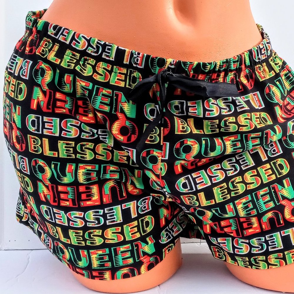 BLESSED QUEEN LOUNGE SHORTS